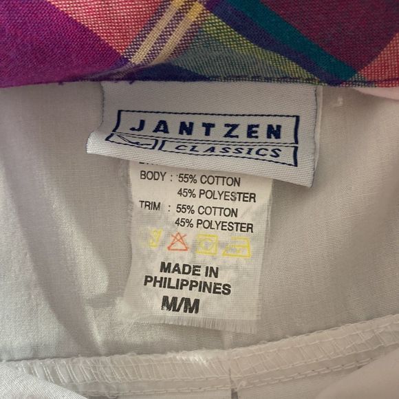 Vintage 80’s Jantzen Womens Embroidered Medium White Button up - Picture 4 of 9